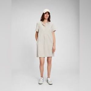 Size XL Tall GAP popover t-shirt dress cream Henley